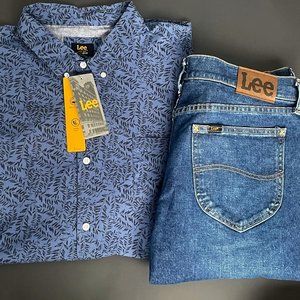 Lee XXXL Summer Button-down Shirt(NEW w/tags)